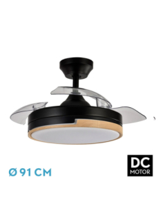 Ventilador DC Olimpia Negro...