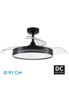 Ventilador DC Micenas Negro...