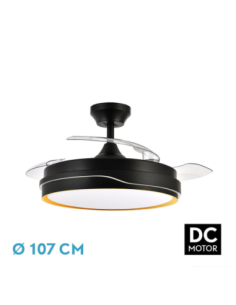 Ventilador DC Tempano Negro...