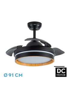 Ventilador DC Nalon Negro y...