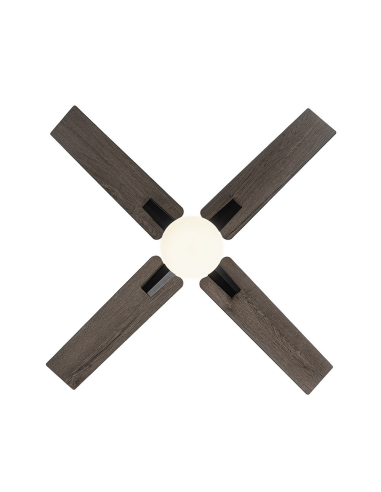 Ventilador DC Talco Negro y Gris 4 aspas