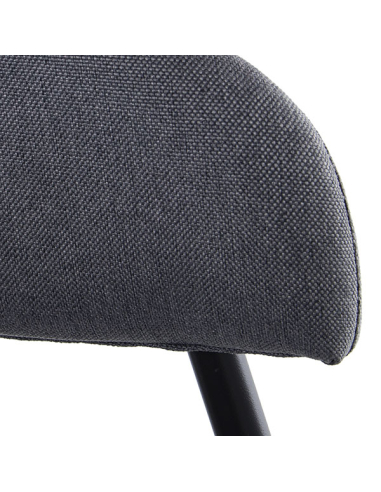 Set 2 Sillas de comedor curva tela...