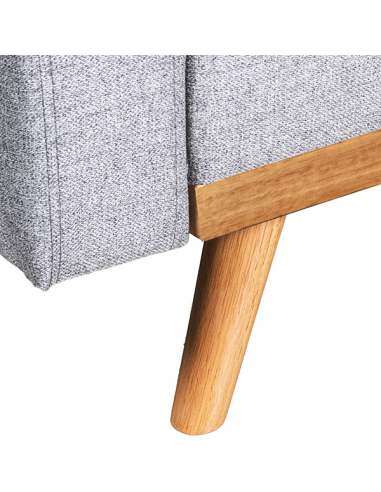 Sofá cama 3 plazas poliéster gris con...