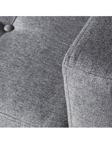 Sofá cama 3 plazas poliéster gris con...