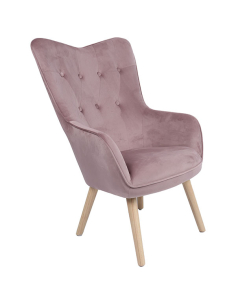 Sillón terciopelo malva...