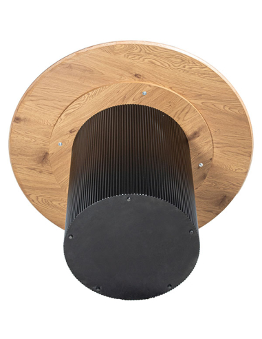 Mesa de comedor 120cm madera roble y...