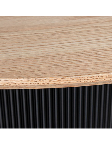 Mesa de comedor 120cm madera roble y...