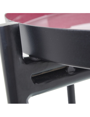 Mesa auxiliar metal esmaltado rosa...