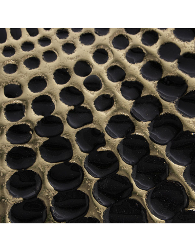 Mesa auxiliar metal esmaltado negro y...