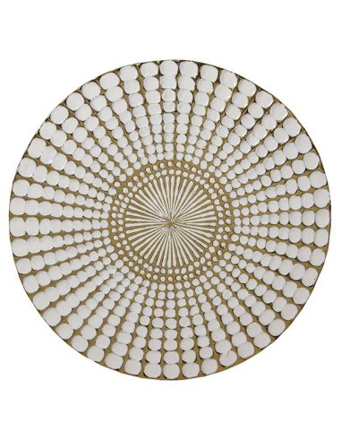 Mesa auxiliar metal esmaltado blanco...