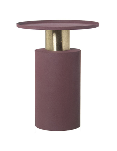 Mesa auxiliar metal esmaltado violeta...