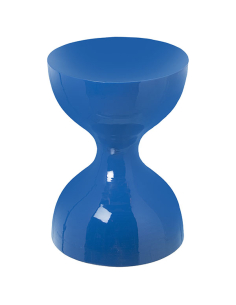 Taburete metal esmaltado azul