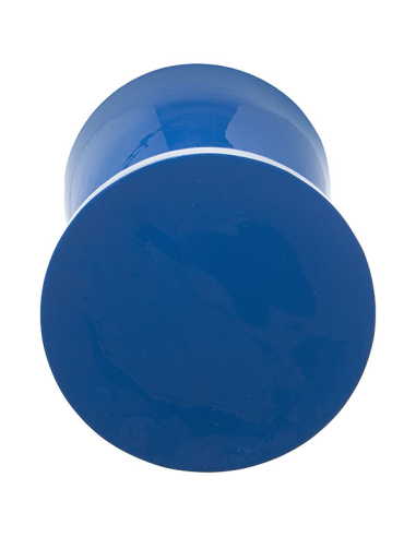 Taburete metal esmaltado azul