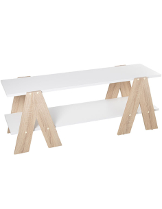 Mesa de TV madera blanco...
