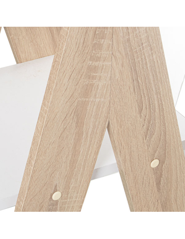 Mesa de TV madera blanco con patas...