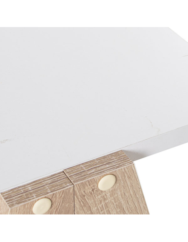 Mesa de TV madera blanco con patas...