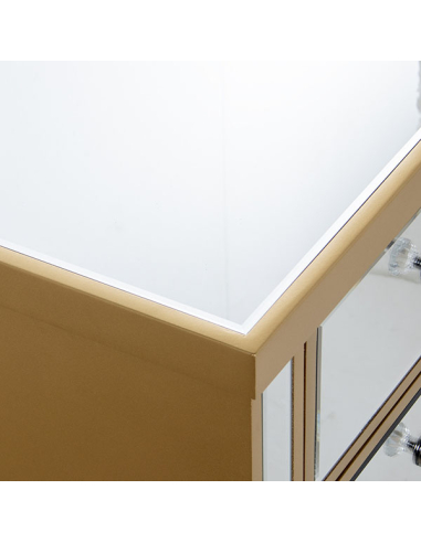 Mesa de noche madera y espejo 2...