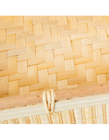 Estante almacenaje 3 cestos bambú y...