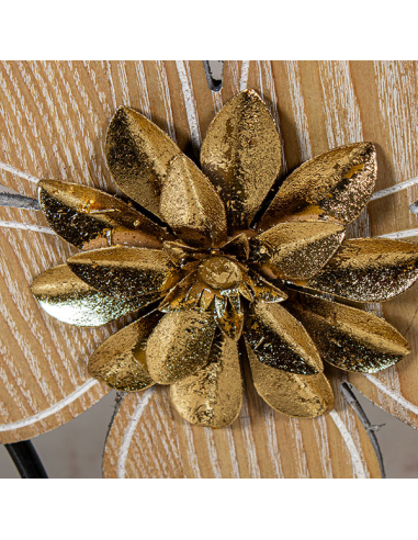 Mesa de entrada metal y  madera con...