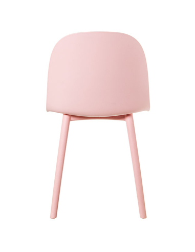 Set 4 Sillas de comedor PP rosa