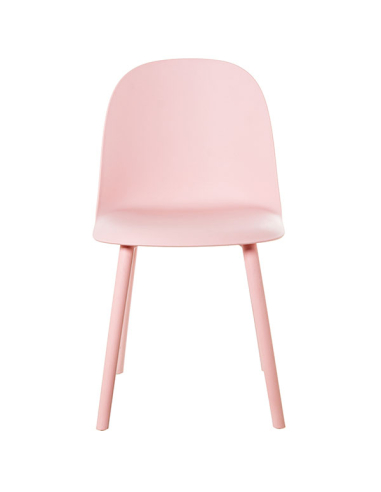 Set 4 Sillas de comedor PP rosa