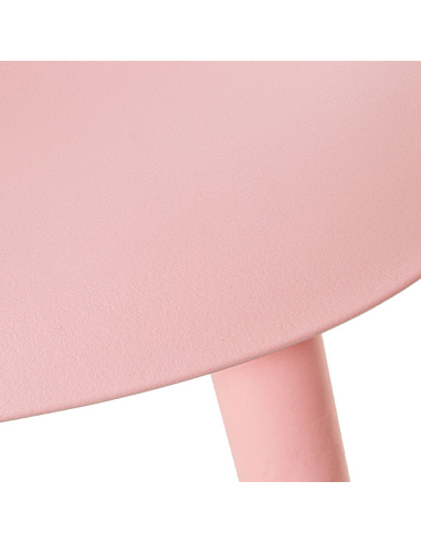 Set 4 Sillas de comedor PP rosa