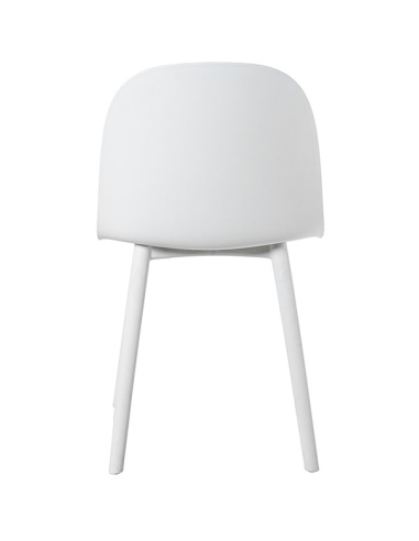 Set 4 Sillas de comedor PP blanca