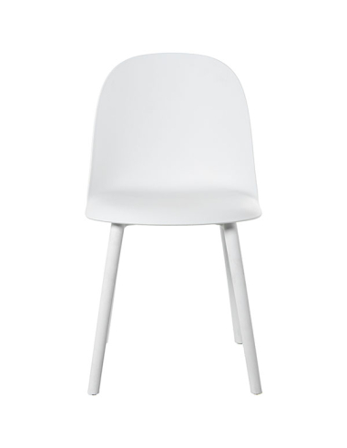 Set 4 Sillas de comedor PP blanca