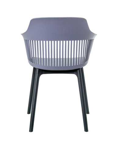 Set 4 Sillas de comedor PP gris...