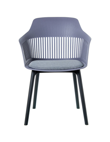 Set 4 Sillas de comedor PP gris...