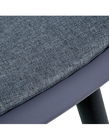 Set 4 Sillas de comedor PP gris...