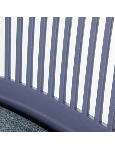 Set 4 Sillas de comedor PP gris...