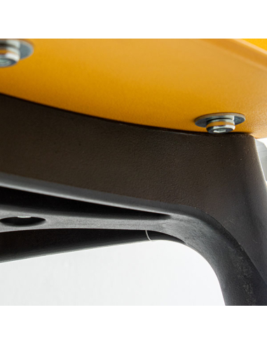 Set 4 Sillas de comedor PP amarilla...