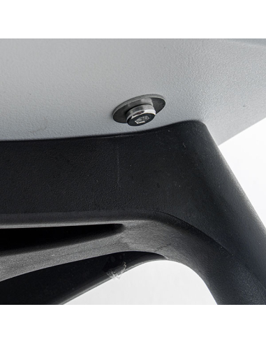 Set 4 Sillas de comedor PP blanca con...