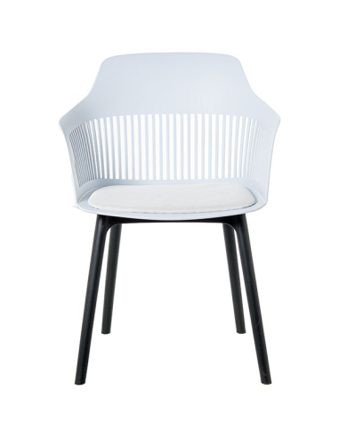 Set 4 Sillas de comedor PP blanca con...