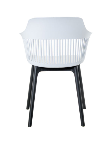 Set 4 Sillas de comedor PP blanca con...