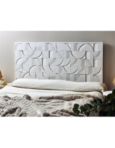 Cabecero tallado Blanco 180 cm