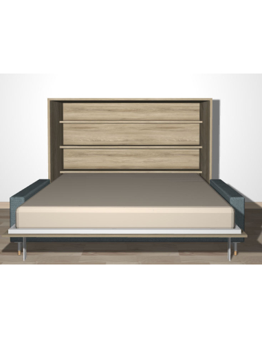 Cama abatible horizontal con sofá... Cama abatible horizontal con sofá...