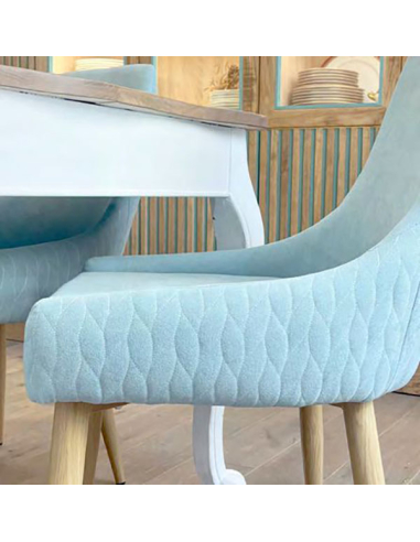 Silla de comedor Tina Turquesa
