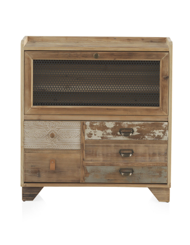 Mueble zapatero madera natural dos...