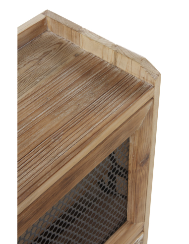 Mueble zapatero madera natural dos...