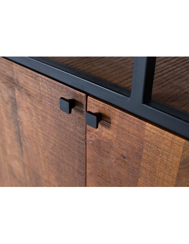 Librería 7 estantes 2 puertas estilo...