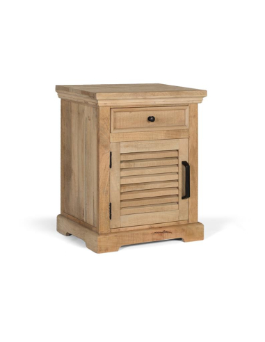 Mesita de noche varillada con puerta...