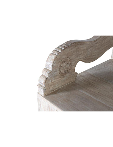 Banco estilo hindú en madera recuperada Banco estilo hindú en madera recuperada
