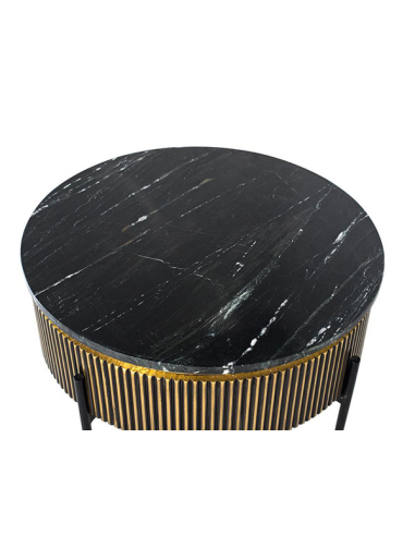 Mesa de centro Aiken redonda con tapa...