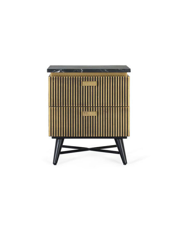 Mesita de noche Aiken 2 cajones con...