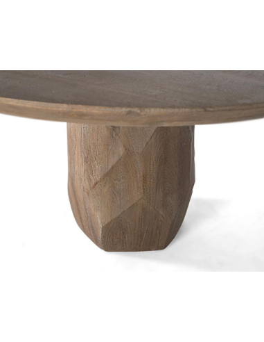 Mesa de comedor tapa redonda base con...