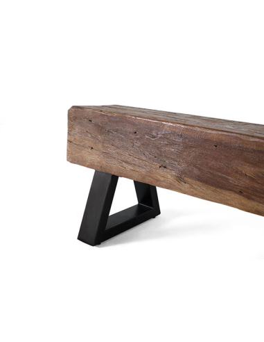 Banco rectangular macizo en madera... Banco rectangular macizo en madera...