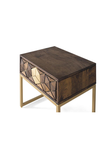 Mesita de noche Waikato 1 cajón con...