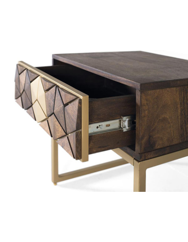 Mesita de noche Waikato 1 cajón con...